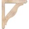 Ekena Millwork Funston Craftsman Smooth Bracket w/ Offset Brace, Douglas Fir, 5 1/2"W x 30"D x 34"H BKT0604X30X34FST04SDF - alternate 2